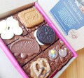 Letterbox Postal Brownie Box Cake Perfect for Birthday Present, Personalised Edible Gift