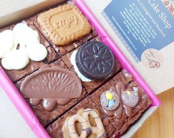 Letterbox Brownie Box: Personalized Birthday Cake Edible Gift