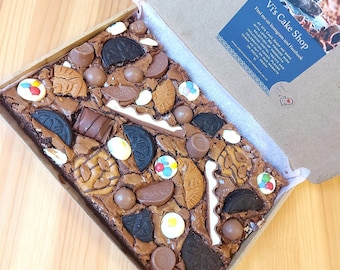 All In One Mixed Letterbox Brownie Tray Box, Edible Gift