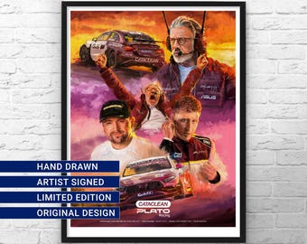 Jason Plato Racing BTCC Dan Rowbottom Adam Morgan Art Print