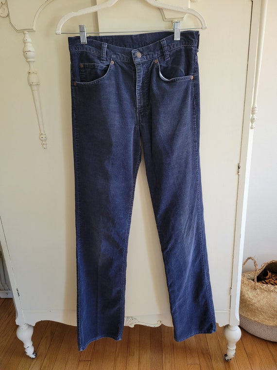 Vintage 70's gap pioneer blue corduroy pants - image 1