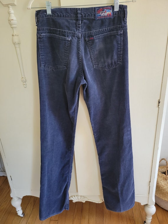 Vintage 70's gap pioneer blue corduroy pants - image 2