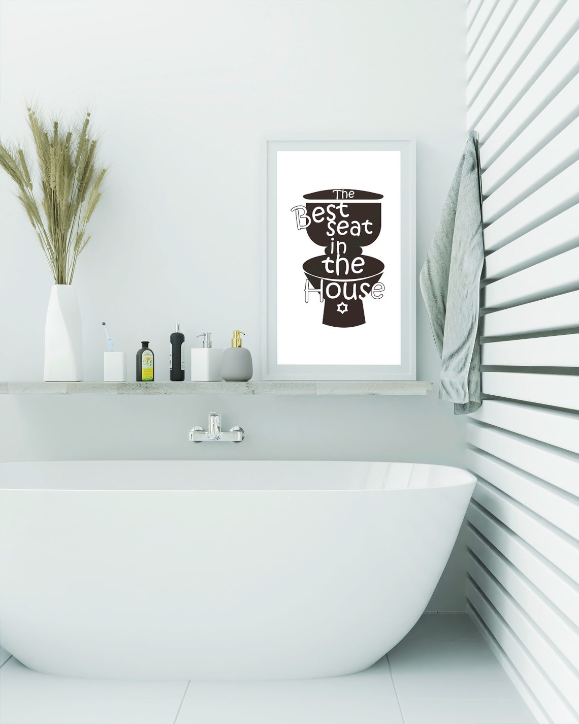 Wall Print Home Decor Bathroom Art Funny Print Toilet Art | Etsy