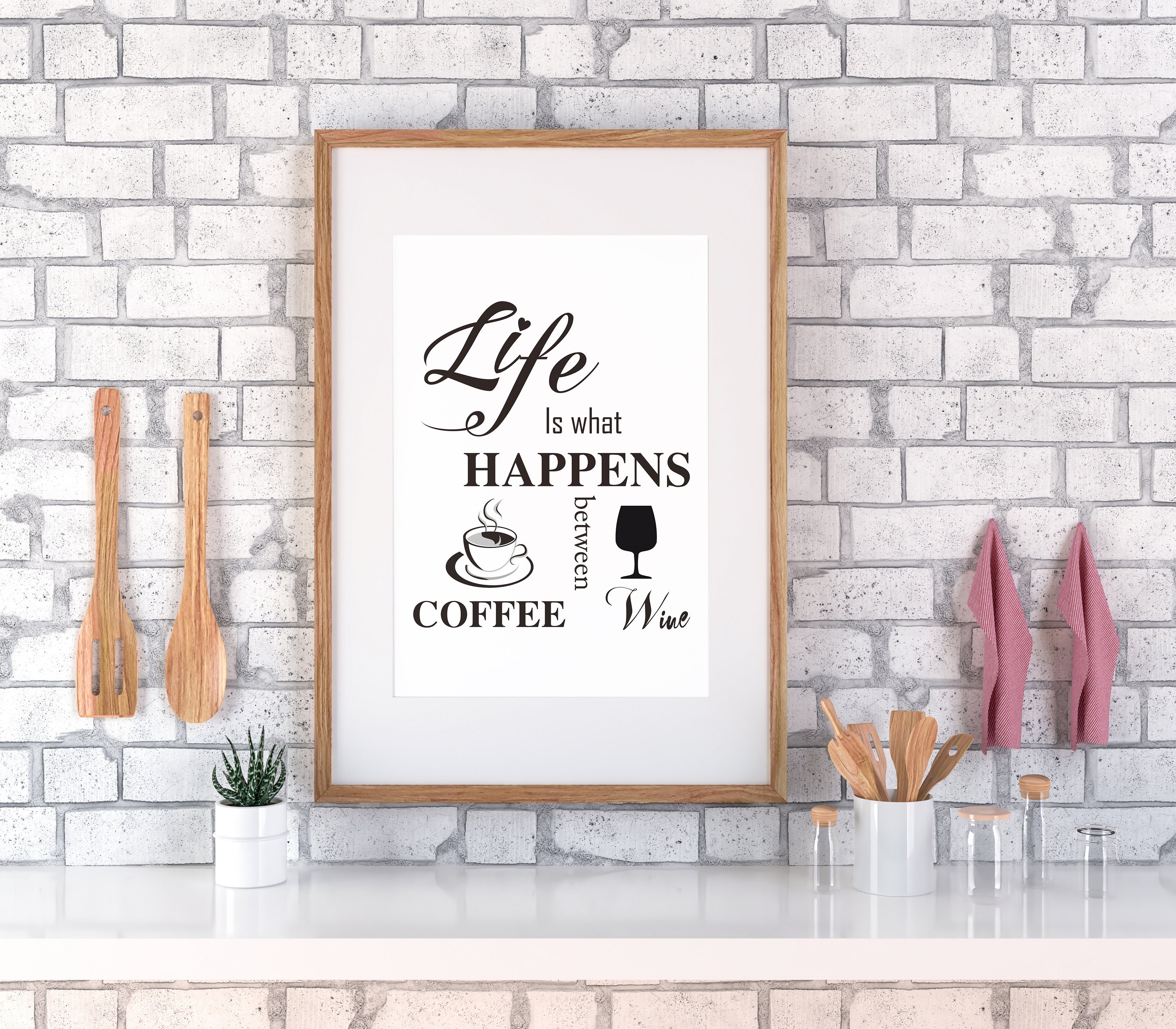 Küchen Wandkunst Wohndekoration Küchendekoration | Etsy