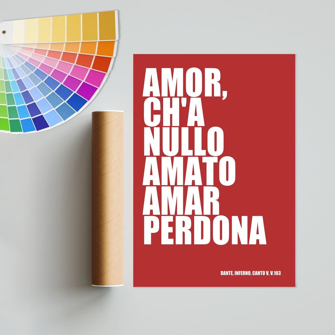 Dante's Inferno Amor C'ha Nullo Amato Amar Perdona. Etsy Dante's Inferno Amor C'ha Nullo Amato Amar Perdona. Etsy