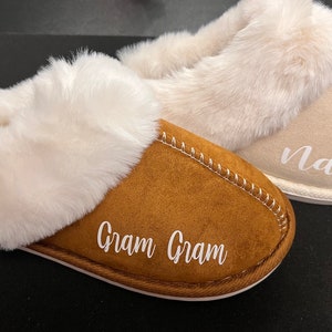 Luxury Faux Fur Lined Mule Slippers