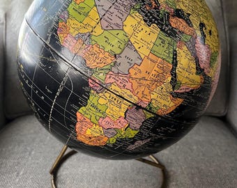 IKEA LINDRANDE Decoration Earth Globe Black 11