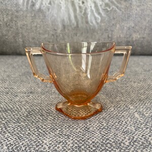 Vintage Fostoria glass sugar bowl