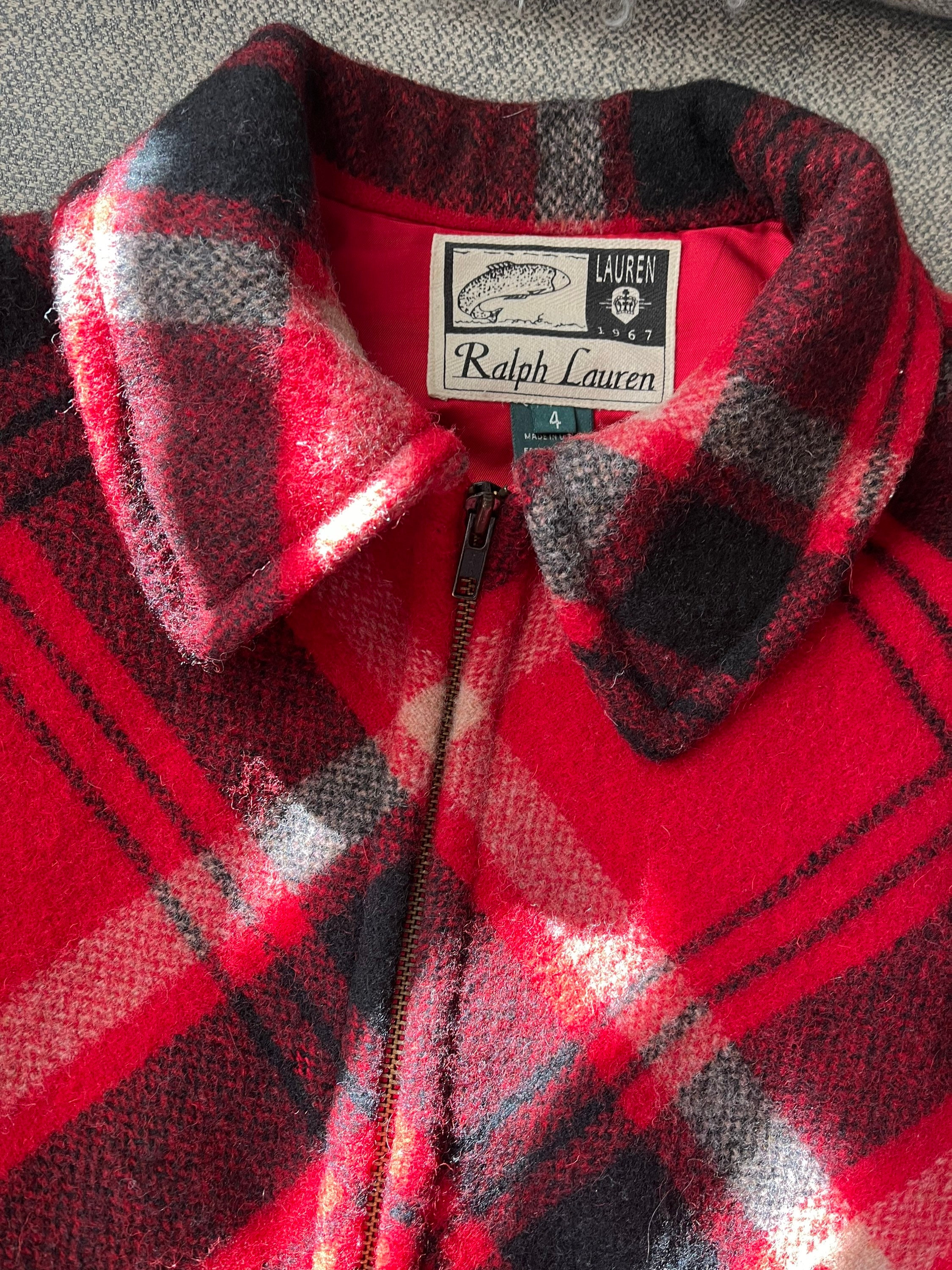 Ralph Lauren Plaid Jacket Vintage - Etsy