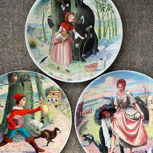 Limoges-Turgot Morals Of Perrault plates