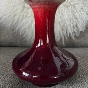 Chinese oxblood porcelain vase
