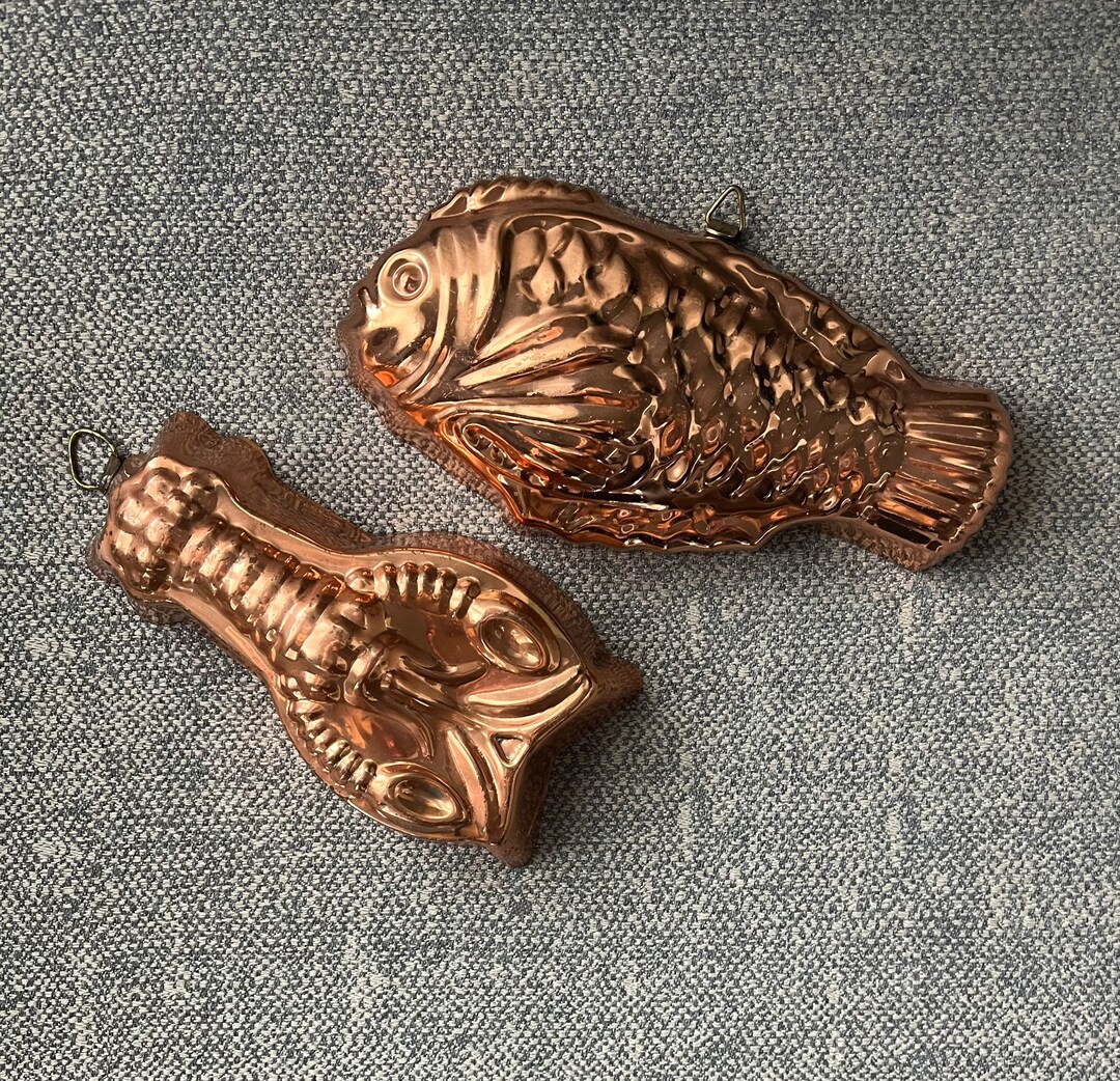 Two Copper on Tin Food Molds Etsy