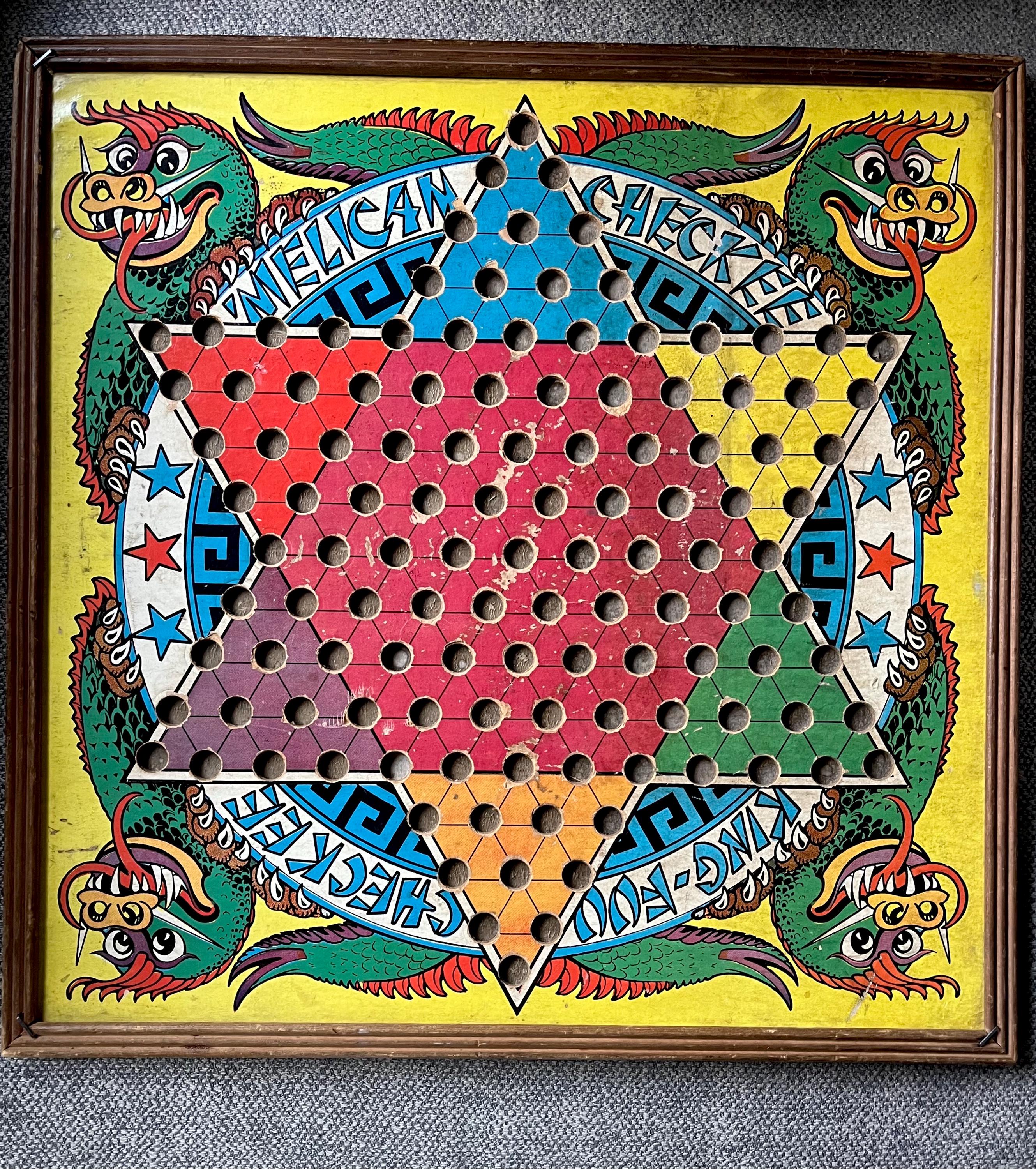 1938 Chinese Checker Board - Etsy