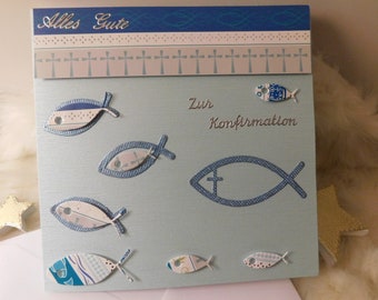 3 D Karte Zur Konfirmation Etsy