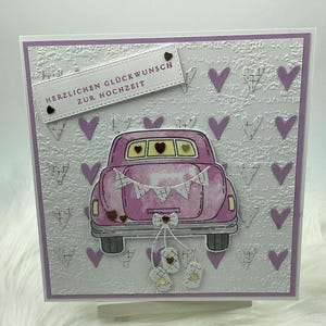 Glückwunschkarte zur Hochzeit