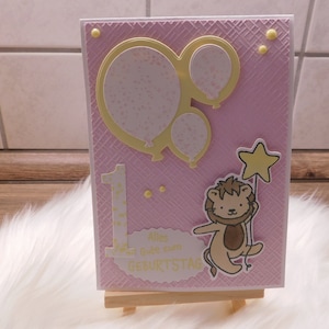 Geburtstagskarte zum 1. Geburtstag