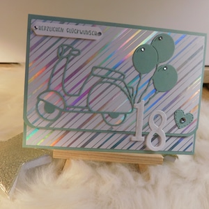 Gutscheinkarte zum 18. Geburtstag