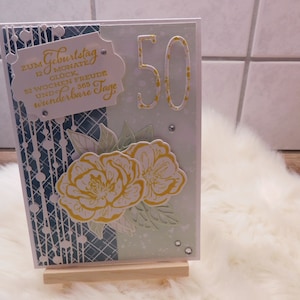 Geburtstagskarte zum 50. Geburtstag