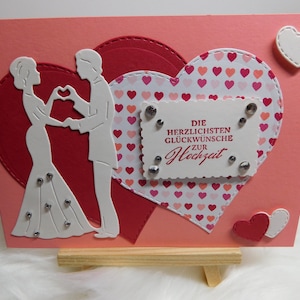 Glückwunschkarte zur Hochzeit