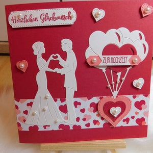 Glückwunschkarte zur Hochzeit
