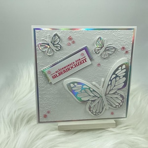 Glückwunschkarte zur Silberhochzeit