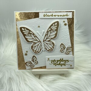 Glückwunschkarte zur Goldhochzeit