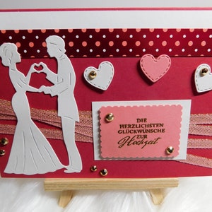 Glückwunschkarte zur Hochzeit