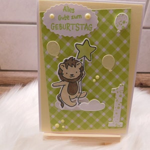 Geburtstagskarte zum 1. Geburtstag