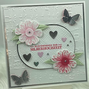 Glückwunschkarte zur Silberhochzeit