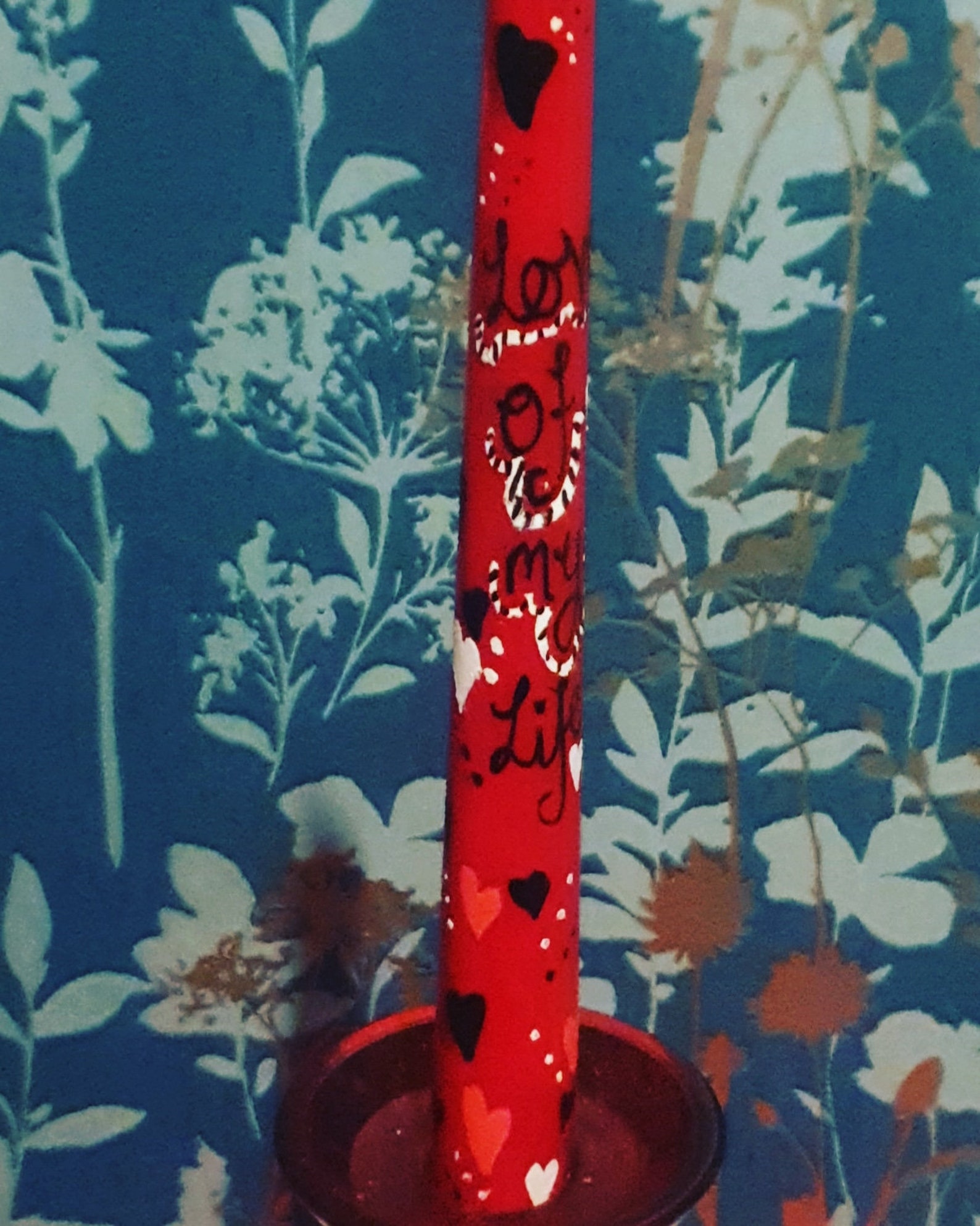 Hand painted candles Etsy