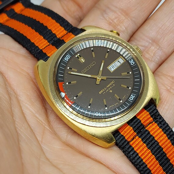 Vintage Seiko Bell-matic 4006-6031 Gold Plated Auto Men's - Etsy