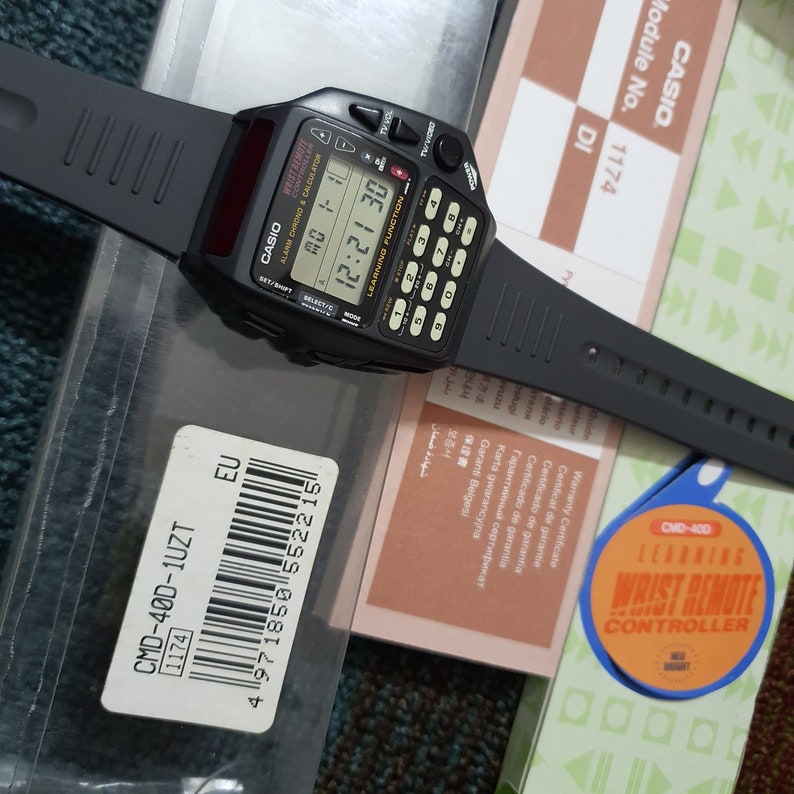 NOS Vintage Casio CMD40 Remote Control Men's Watch 1174 Etsy