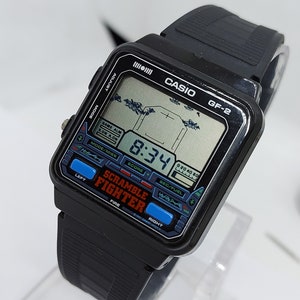 Orologio da polso da uomo vintage Casio 685 GF 2 Scramble Fighter