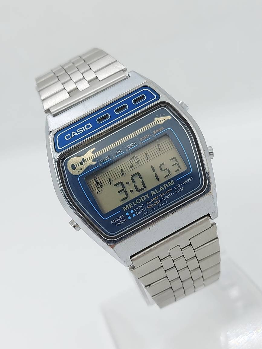 レア Vintage CASIO M-321 Melody Alarm 時計-