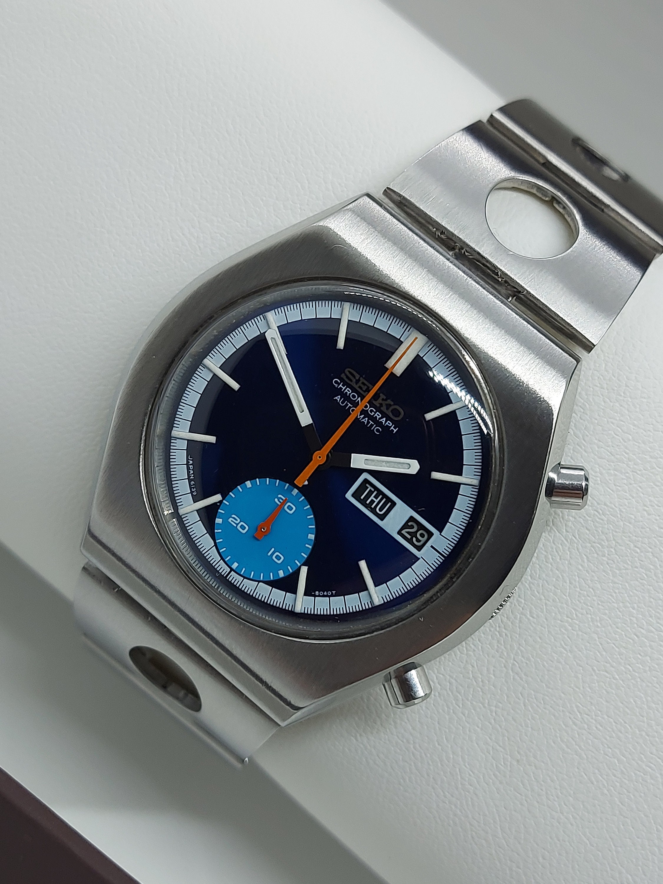 Vintage SEIKO 6139-8029 Chronograph Men's Watch 1970. Free - Etsy