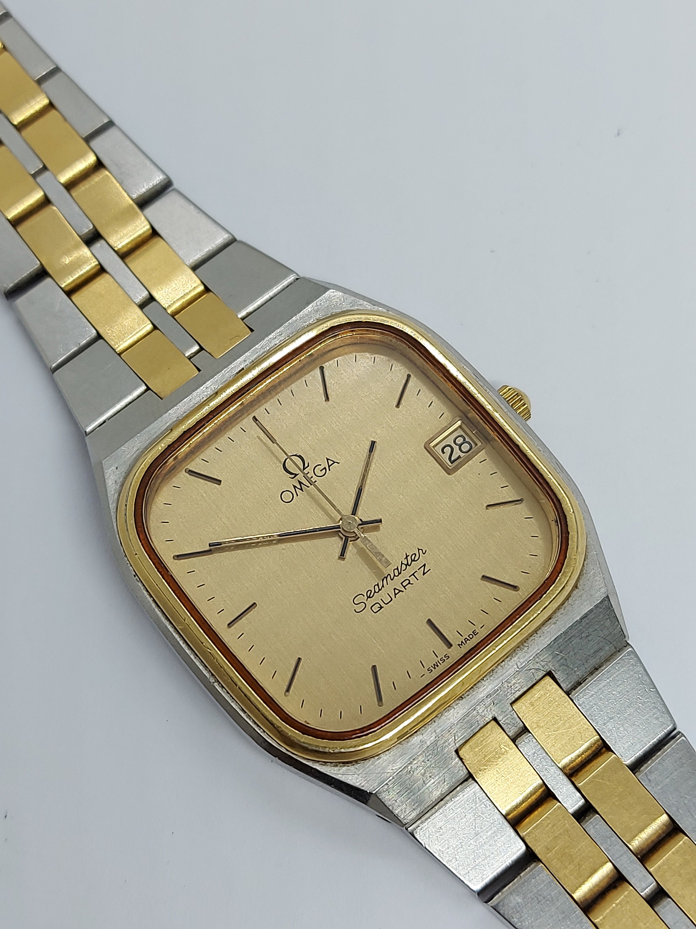 OMEGA Seamaster Quartz Plaquée Or - Réf. 196.0083 (Vintage 1980's)