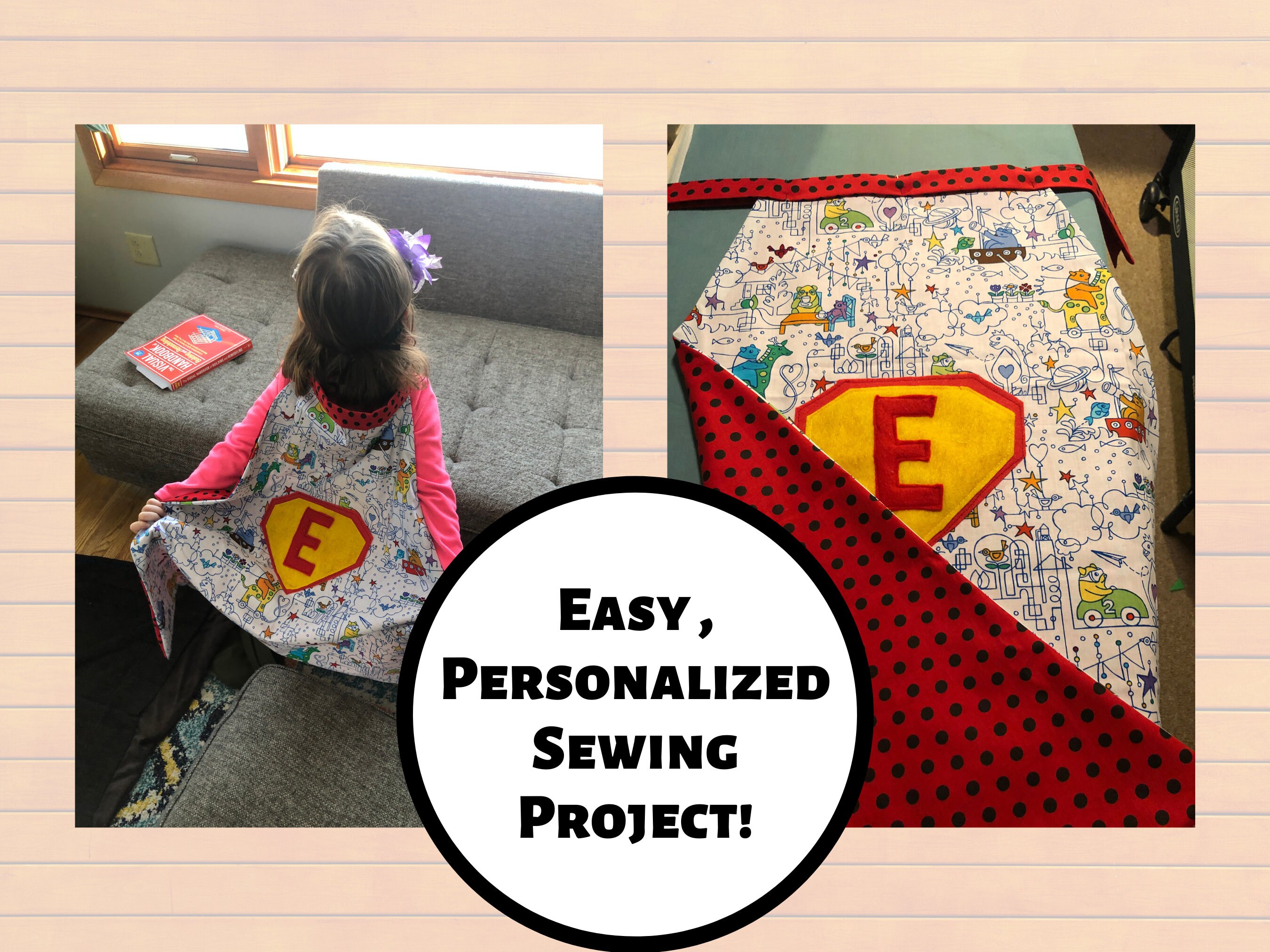 Kids Cape Sewing Pattern, Superhero Cape, Sewing Pattern, Easy Sewing ...