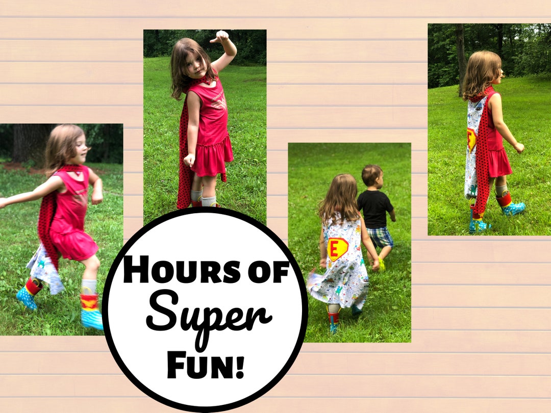 Kids Cape Sewing Pattern, Superhero Cape, Sewing Pattern, Easy Sewing ...