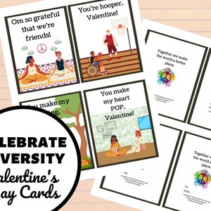 Valentine Cards, diversity valentines, lgbtq valentines, rainbow valentines, printable valentines, valentines, kids valentines, valentine&#39;s