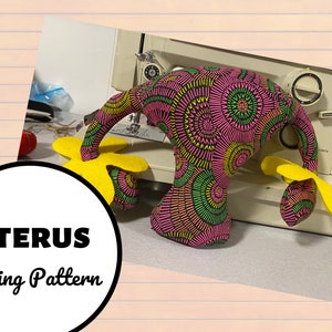 Uterus Sewing Pattern, Period Party Gift, Reproductive System Stuffie, Uterus Stuffie Sewing Pattern, sewing pattern, gift for tween, gift