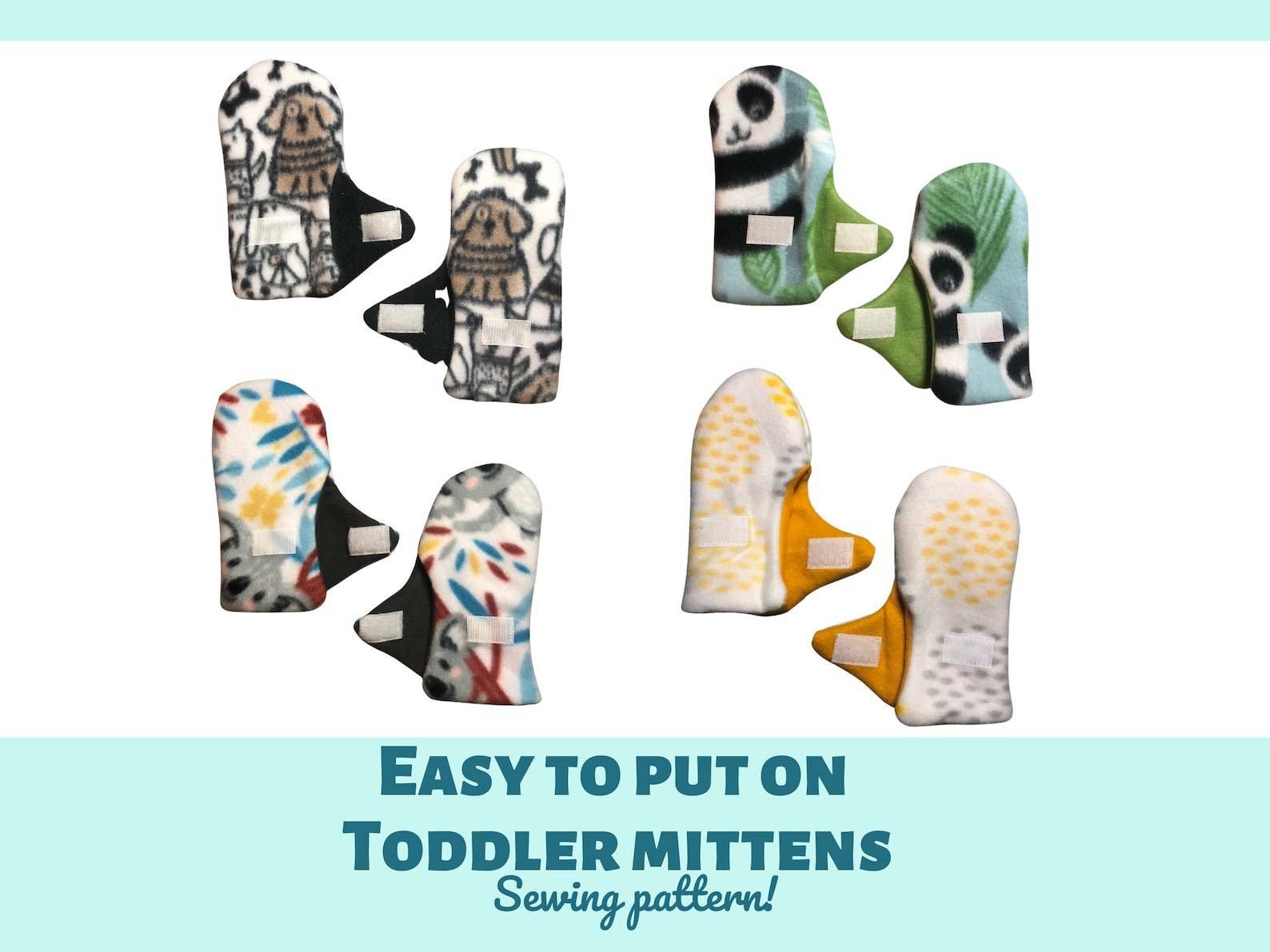 Kids Mitten Sewing Pattern, Sewing Pattern, Mittens, Toddler Mittens
