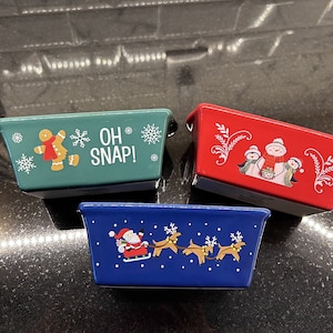 Nantucket Christmas Mini Loaf Bread Pans Baking Ceramic Stoneware - Set of 3