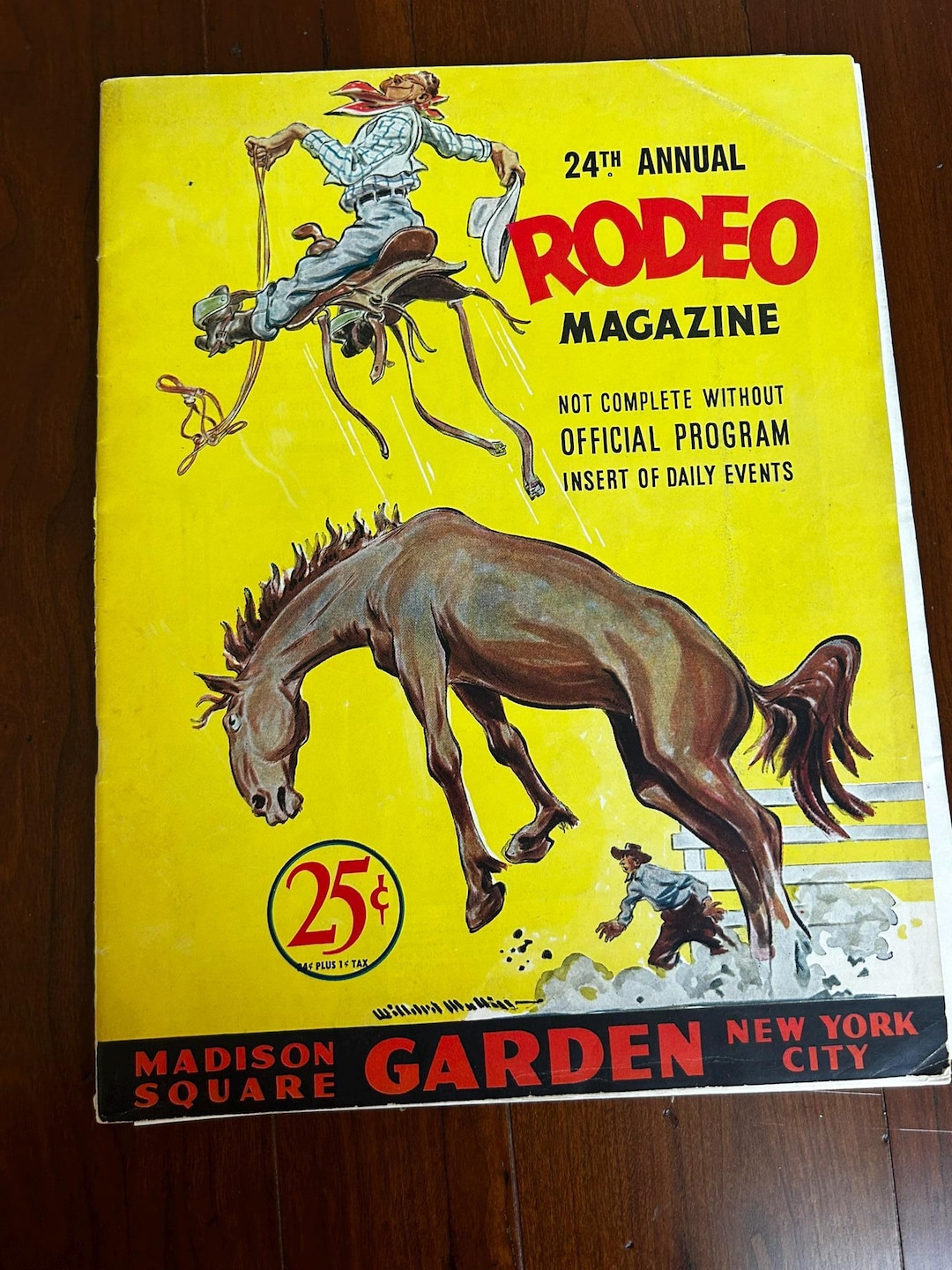 24th Annual Rodeo Magazine Madison Square Garden 1949 With Cowboy ...