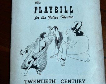 Vintage Playbill – Fulton Theatre – Twentieth Century (Dated April 9, 1951)