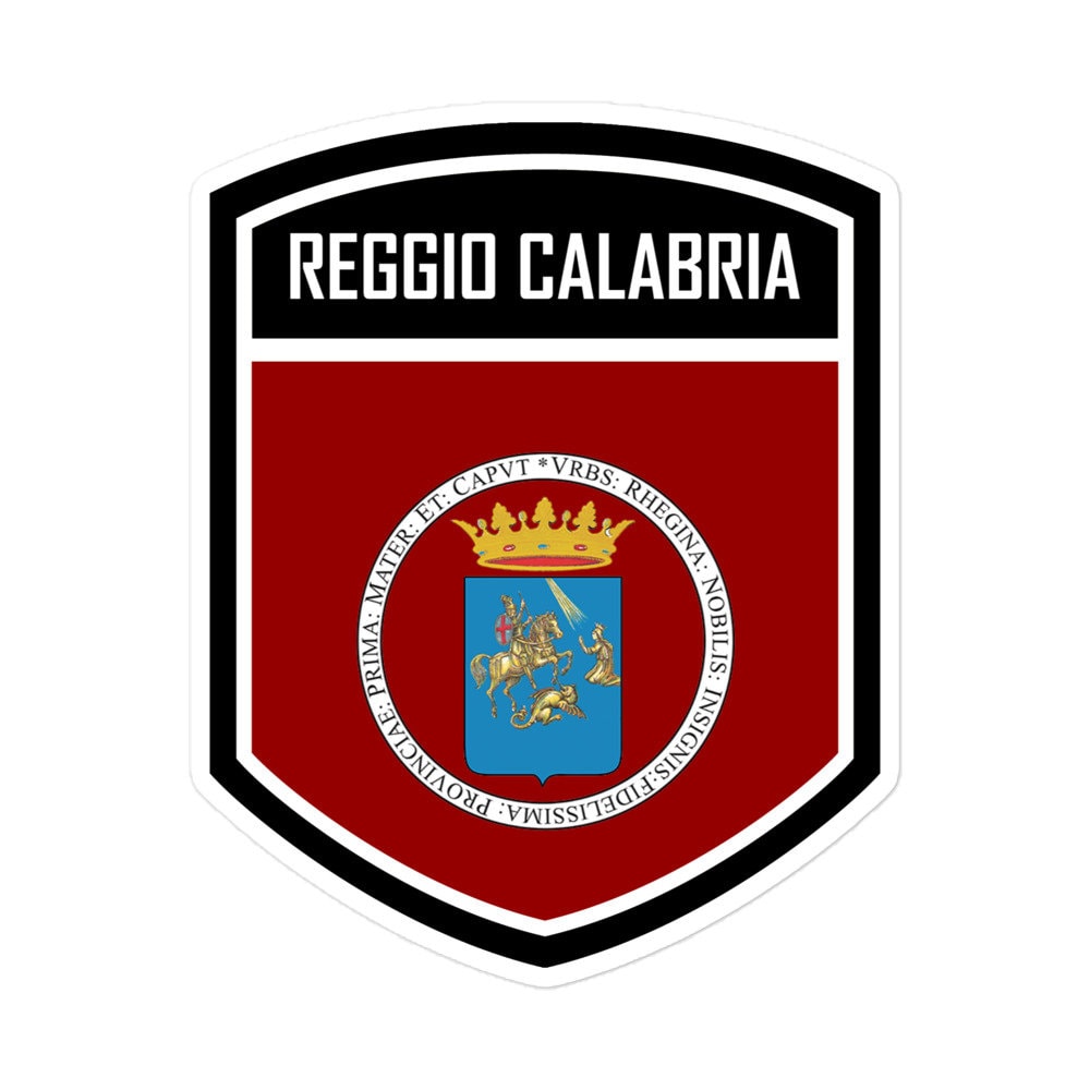 City Of Reggio Calabria Italy Flag Emblem Stickers | Vinyl Stickers Calabria