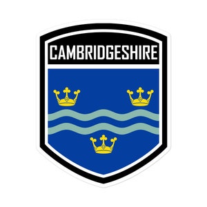 Cambridgeshire County England Flag Emblem Stickers