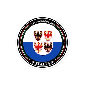 Trentino-Alto Adige Italy Flag Stickers