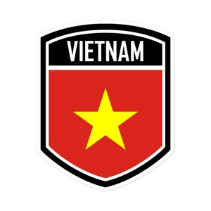 Vietnam Flag Stickers - High-Quality and Durable Emblem Decals