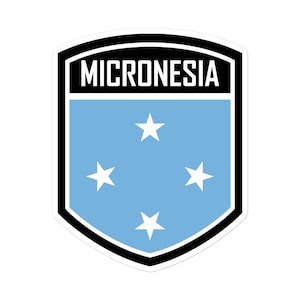 Federated States of Micronesia Flag Emblem Stickers