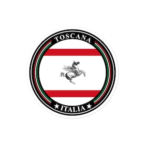 Toscana Italy Flag Stickers